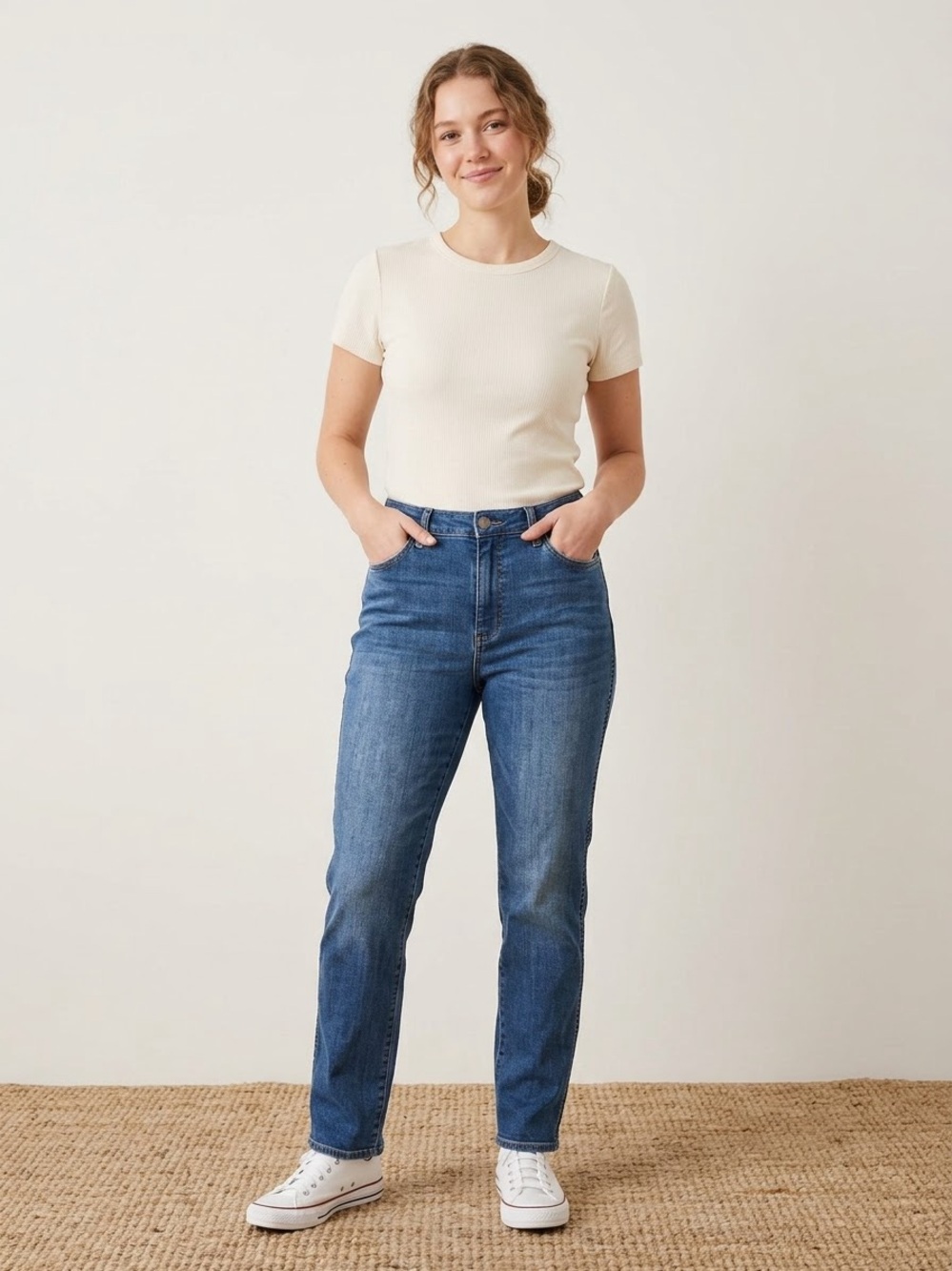 Kut from the Kloth CATHERINE High-Rise Straight Leg Jeans